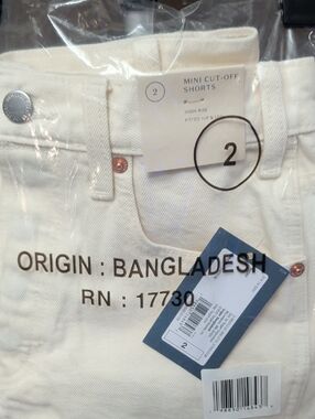 Target White Mini Cut-Off Jean Shorts